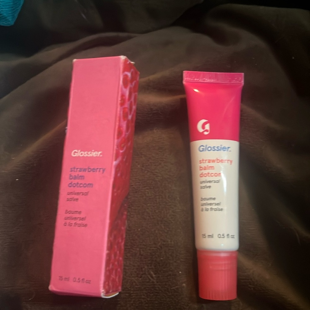 Glossier Strawberry Balm Dot Com